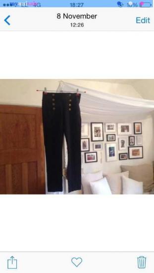 Zara Leggings with Gold Buttons